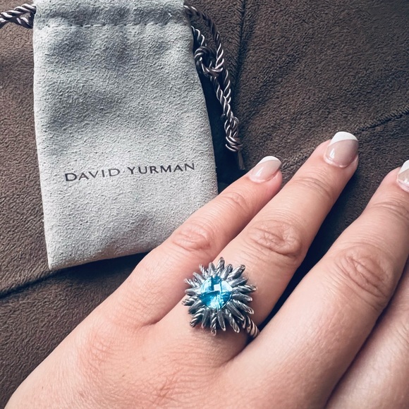 David Yurman Starburst Topaz Stone Ring